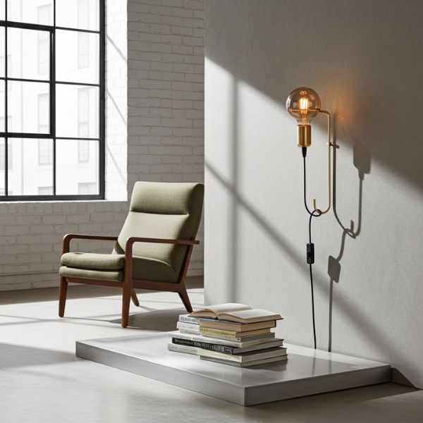 Aplique de Pared Brisbane Oro - Estilo Moderno E27 - TU ULTIMO CLIC
