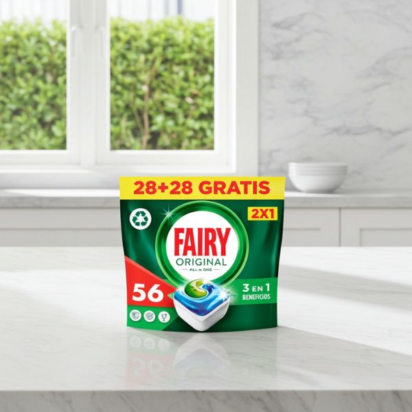 Fairy Todo en 1 Limón 56 Pastillas Lavavajillas Antigrasa - TU ULTIMO CLIC