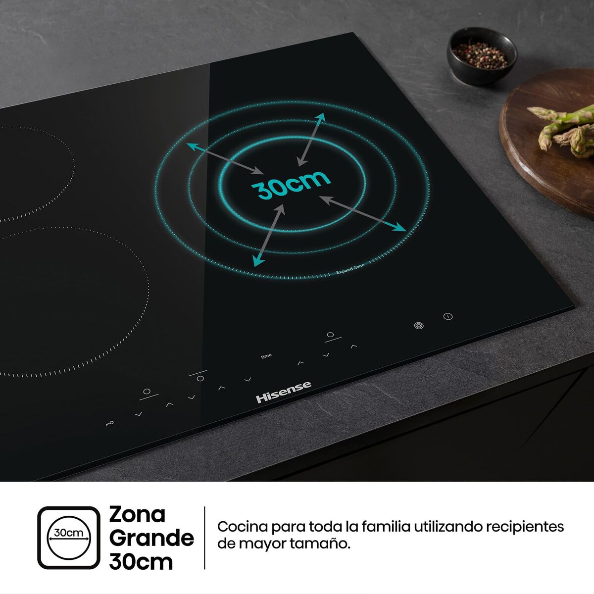 Placa de Inducción Hisense E6332BSCE 5700W - TU ULTIMO CLIC