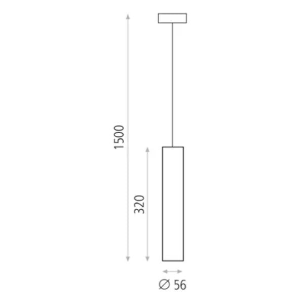 Luminaria LED ACB Zoom 8W Suspendida Minimalista - TU ULTIMO CLIC