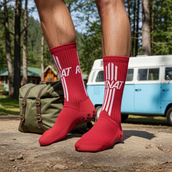 Calcetines Rinat Deportivos Rojos Antideslizantes - TU ULTIMO CLIC