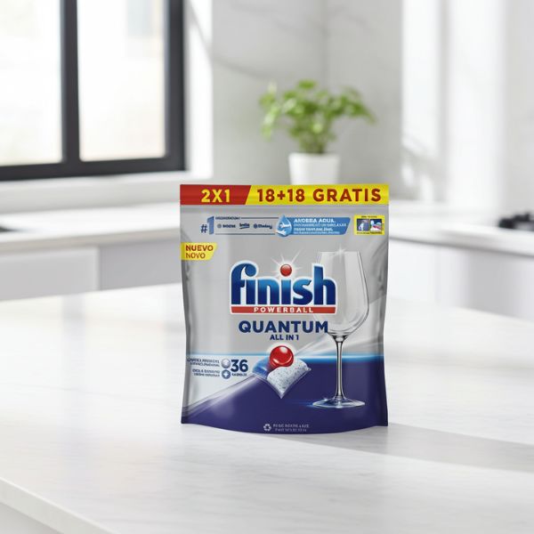 Finish Quantum Lavavajillas 36 Pastillas - TU ULTIMO CLIC
