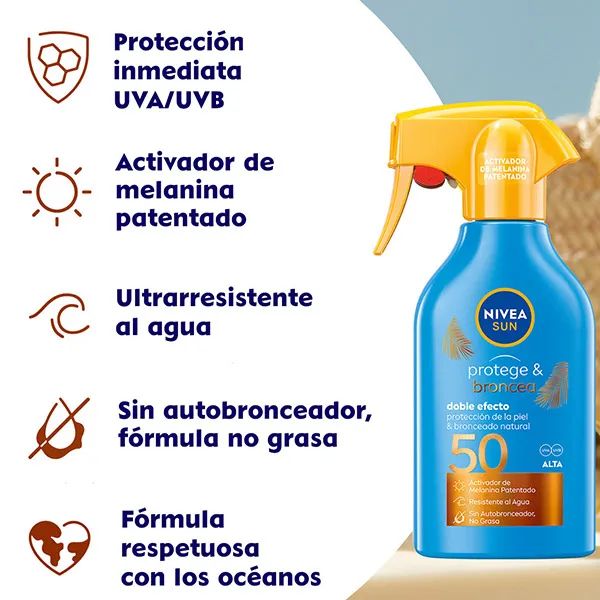Protector Solar Spray SPF 50 Nivea - Hidratante y Resistente al Agua - TU ULTIMO CLIC