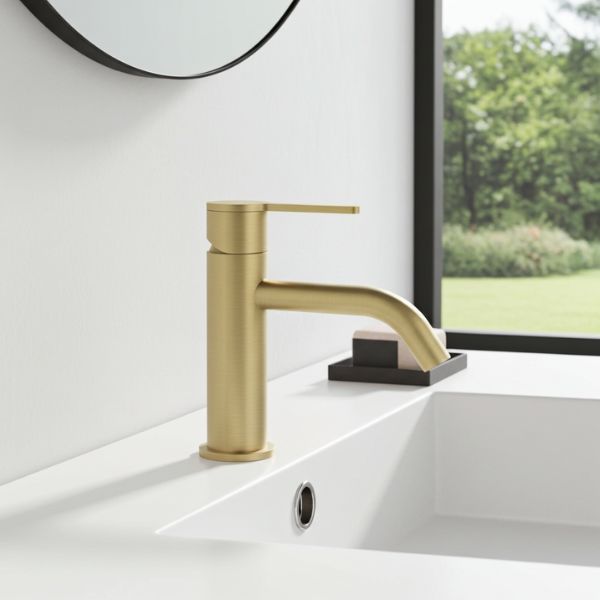 Grifo Monomando Nexus Oro Cepillado 70mm - TU ULTIMO CLIC