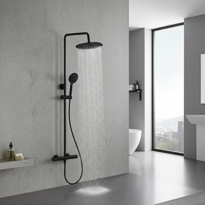 Ducha Termostática Clever Go!2 Negro Mate - 5 Funciones, Seguridad 38°C y Cold Touch - TU ULTIMO CLIC