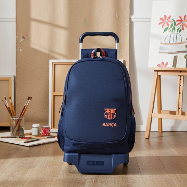 Mochila Escolar Barcelona con Carro 32cm - Niño - TU ULTIMO CLIC