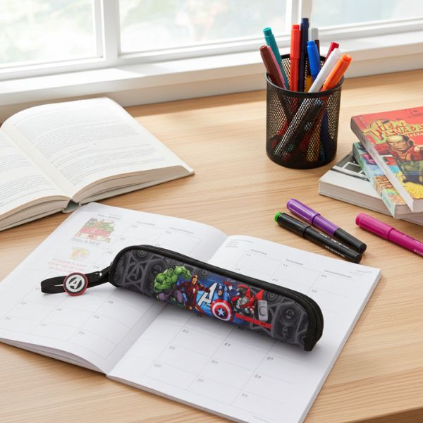 Portaflautas The Avengers Vendetta Negro Escolar - TU ULTIMO CLIC