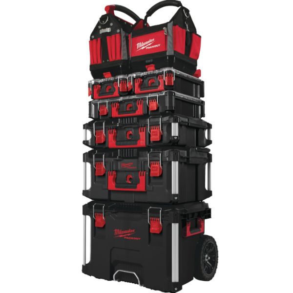 Baúl con Ruedas Milwaukee PACKOUT 113 kg IP65 - TU ULTIMO CLIC