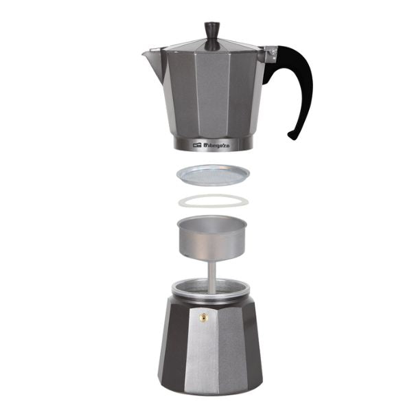 Cafetera Italiana Orbegozo KFS 620 Aluminio 6 Tazas - TU ULTIMO CLIC
