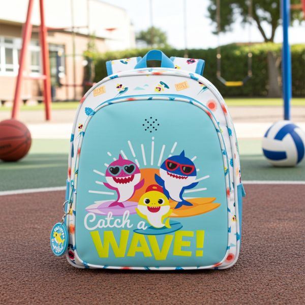 Mochila Infantil Baby Shark Surfing 27cm - TU ULTIMO CLIC