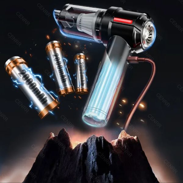 Aspirador de Coche CENRR Mini - Potente Aspiradora Portátil Inalámbrica 998000PA - TU ULTIMO CLIC