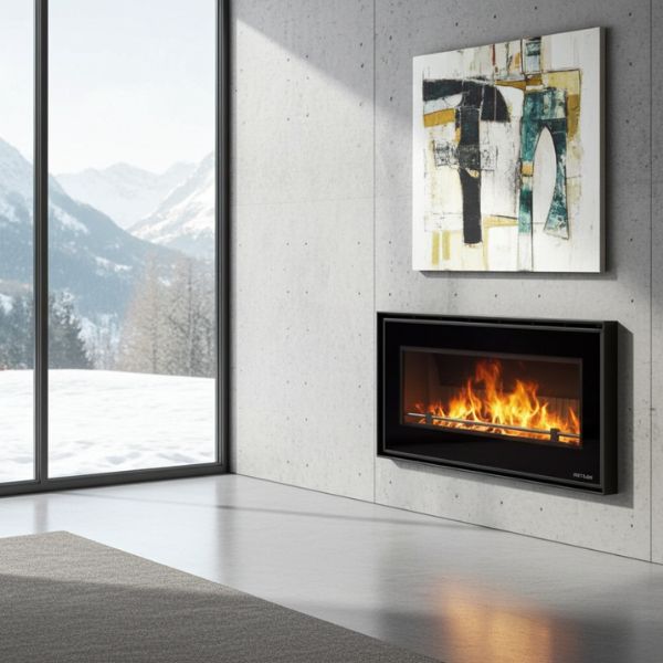 Insertable de Leña Elos 98 Vitrus  10 kW con Ventilación Forzada - TU ULTIMO CLIC