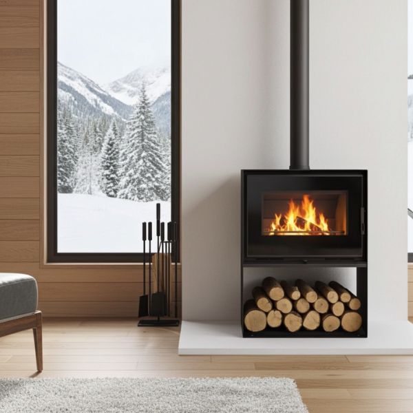 Estufa a Leña X1 Box Metlor 7,8kW - TU ULTIMO CLIC