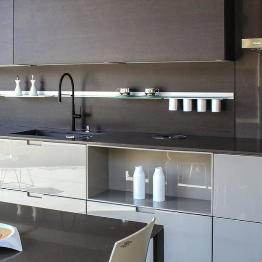 Grifo Monomando Chef Slim 255 mm Negro Mate | Diseño Compacto y Cold Open - TU ULTIMO CLIC