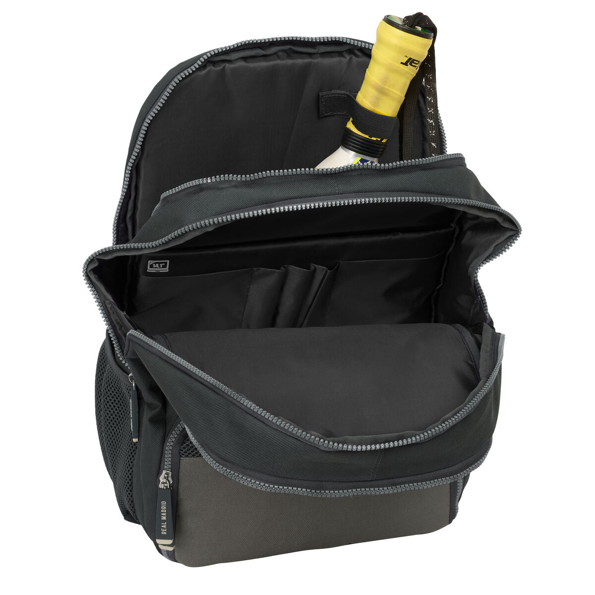 Mochila Real Madrid Gris con Portátil y Portazapatos - TU ULTIMO CLIC