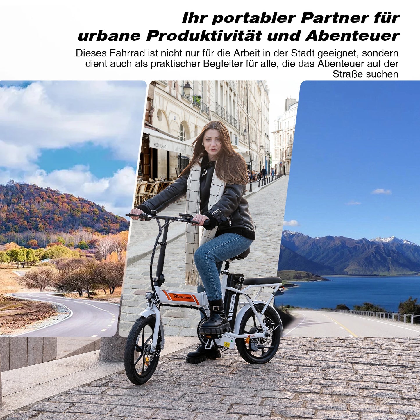 EVERCROSS TECH EK5 Bicicleta Eléctrica Plegable  Motor 250W y Autonomía 45 km - TU ULTIMO CLIC