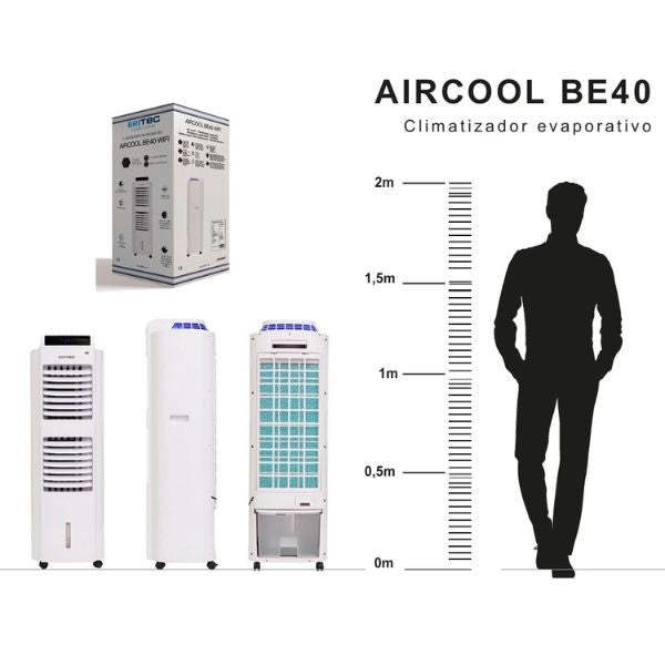 BRITEC AIRCOOL BE40 · Climatizador Evaporativo Portátil · TU-ULTIMO-CLIC