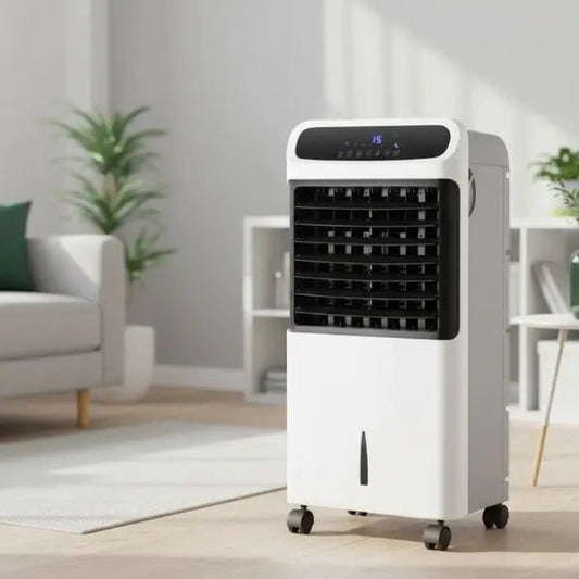 Acondicionador evaporativo portátil con mando MERCAFAN MF 4-CH Cecotec