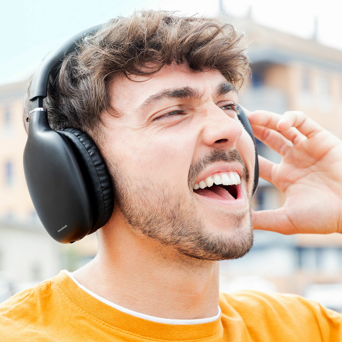 Auriculares de Diadema Plegables Inalámbricos Folbeat InnovaGoods · Bluetooth 5.3 · Micrófono · Reducción de Ruido InnovaGoods