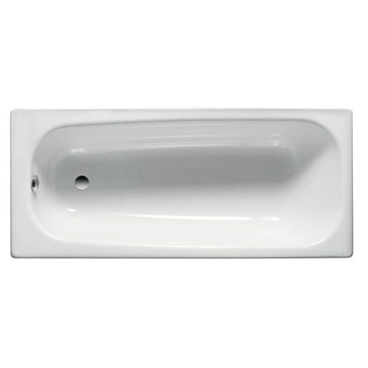 Bañera ROCA Contesa Blanca – Acero Esmaltado | 1200‑1700 x 700 mm | Diseño Rectangular y Alta Durabilidad ONE