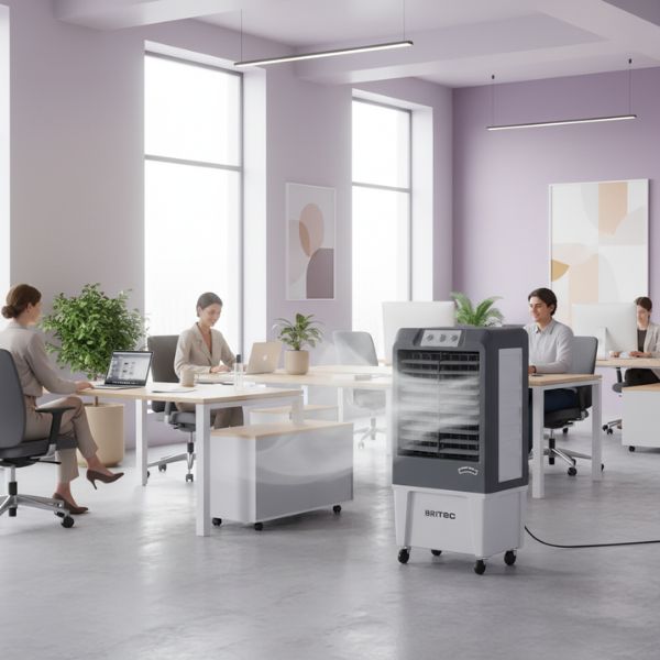 Climatizador Evaporativo Profesional BRITEC Coolvent BKT-4 105W Bajo Consumo