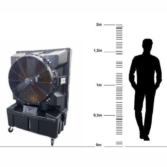 BRITEC BKT‑18N – Bioclimatizador Evaporativo Portátil Profesional 200 m² | 640W, Lámpara UV y Panel LCD Tous