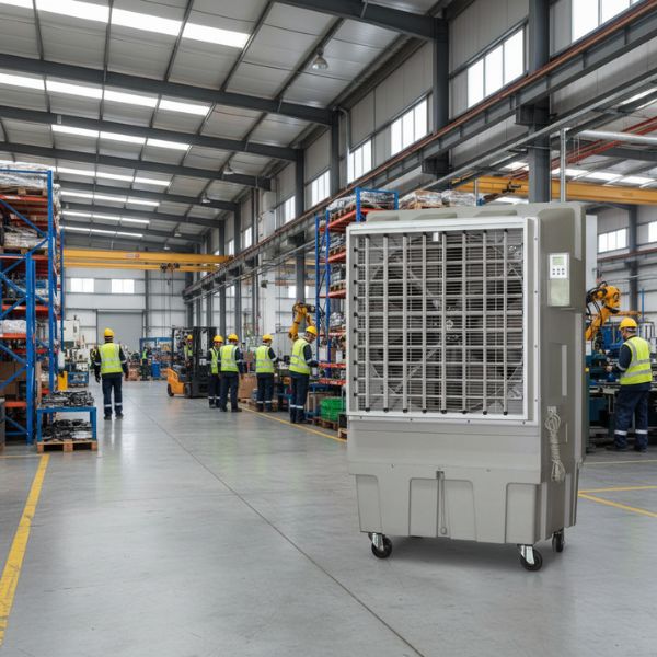 BRITEC BKT‑24 – Bioclimatizador Evaporativo Portátil para 280 m² | Ecológico, Potente y Sin Instalación Swiss Arabian
