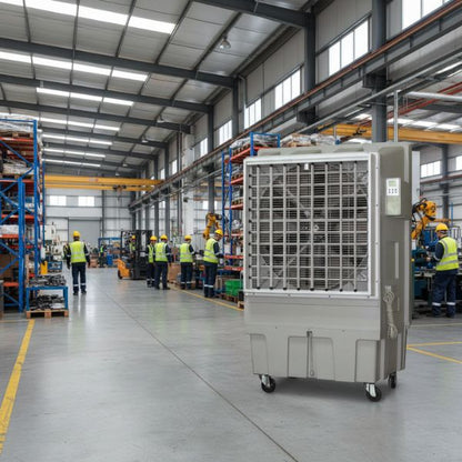 BRITEC BKT‑24 – Bioclimatizador Evaporativo Portátil para 280 m² | Ecológico, Potente y Sin Instalación Swiss Arabian