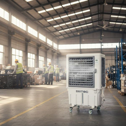 Bioclimatizador Evaporativo Portátil Profesional BRITEC BKT‑6 – 50 m², 290W, Bajo Consumo y Aire Fresco Tous