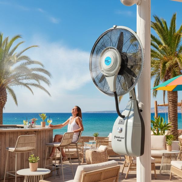 BRITEC FRESHVENT PLUS BMFW‑26L – Ventilador Micronebulizador Mural Profesional | Hidrocentrifugación, 80 m², Bajo Consumo Tous