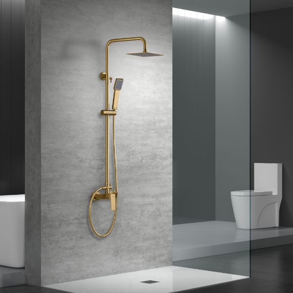 Barra de Ducha Monomando IMEX Art | Diseño Cuadrado | Acabados Premium Color Wow