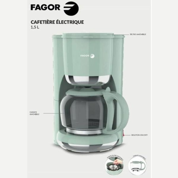 Fagor FG1560 Cafetera de Goteo 1,5L - TU-ULTIMO-CLIC
