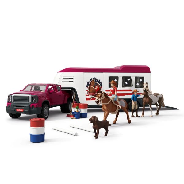 Schleich Horse Club 42705 Camioneta Lakeside con Remolque y Caballos - TU-ULTIMO-CLIC