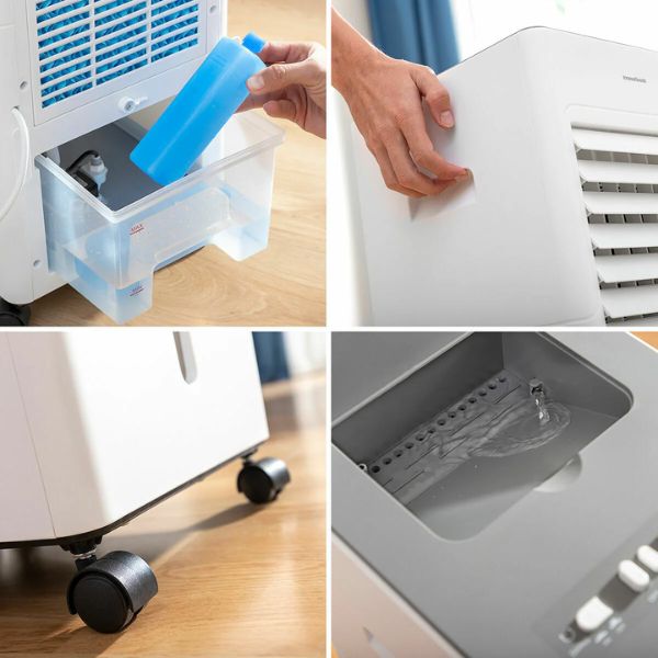 Climatizador Evaporativo Airvecove InnovaGoods 5L: Aire Fresco, Puro y Humidificado con Ahorro Energético InnovaGoods