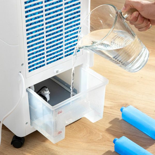 Climatizador Evaporativo Airvecove InnovaGoods 5L: Aire Fresco, Puro y Humidificado con Ahorro Energético InnovaGoods