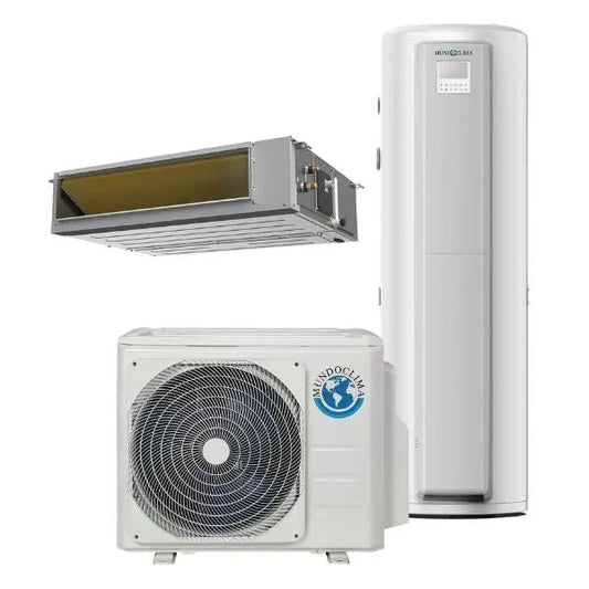 Conjunto MUNDOCLIMA Conductos + ACS H14 | Confort Total: Climatización Invisible + Agua Caliente Aerotérmica Mundoclima