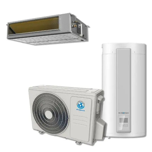 Conjunto MUNDOCLIMA Conductos + ACS H14 | Confort Total: Climatización Invisible + Agua Caliente Aerotérmica Mundoclima