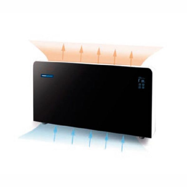 Deshumidificador Tipo Consola SOLIUS BLACK MIRROR – Bomba de Calor R32, Ultra‑Silencioso y Anticorrosión GOLD EPOXI TECNA