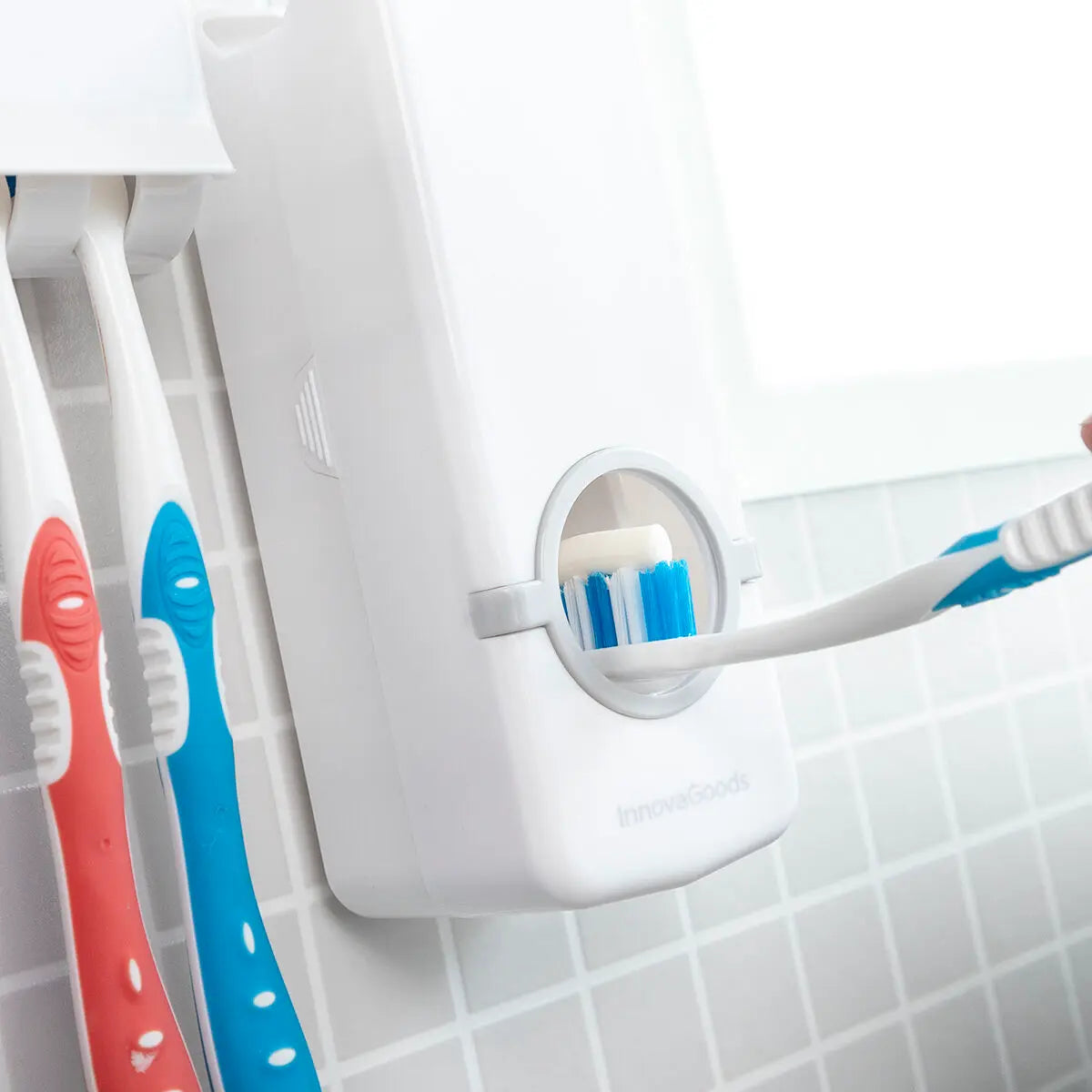Dispensador de Pasta Dental con Soporte para Cepillos Diseeth InnovaGoods InnovaGoods