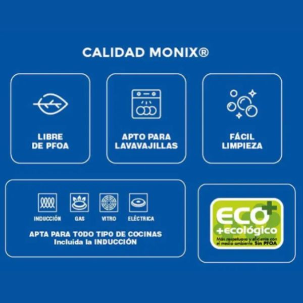 Sartenes Monix Green 18-22-26 cm Antiadherentes - TU ULTIMO CLIC