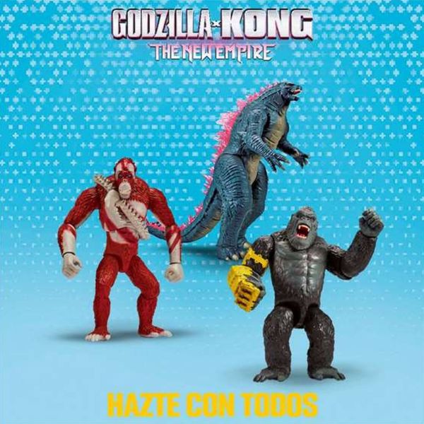 Figura de Acción Famosa Giant King Kong 28 cm - Recrea Batallas Épicas de Godzilla vs. Kong Famosa