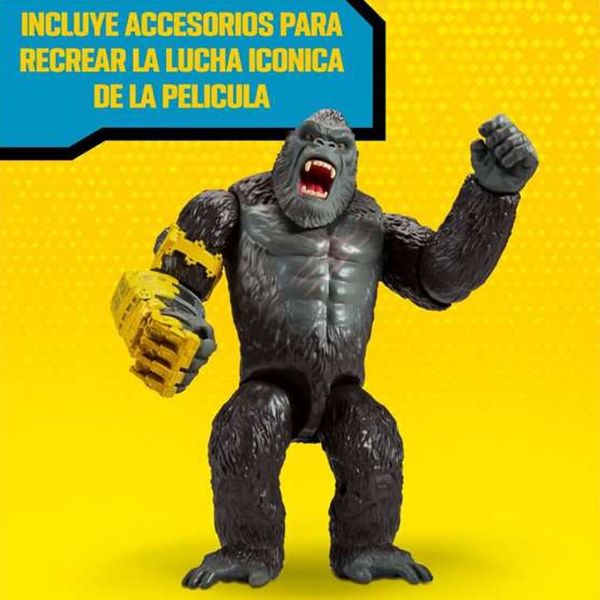 Figura de Acción Famosa Giant King Kong 28 cm - Recrea Batallas Épicas de Godzilla vs. Kong Famosa