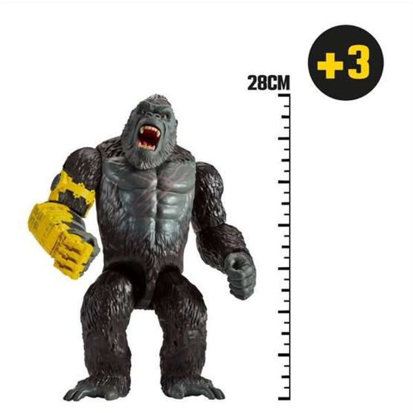 Figura de Acción Famosa Giant King Kong 28 cm - Recrea Batallas Épicas de Godzilla vs. Kong Famosa
