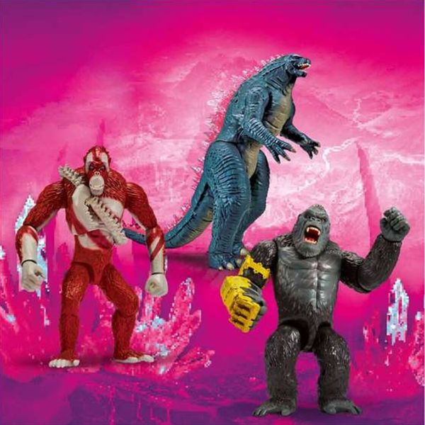 Figura de Acción Famosa Giant King Kong 28 cm - Recrea Batallas Épicas de Godzilla vs. Kong Famosa