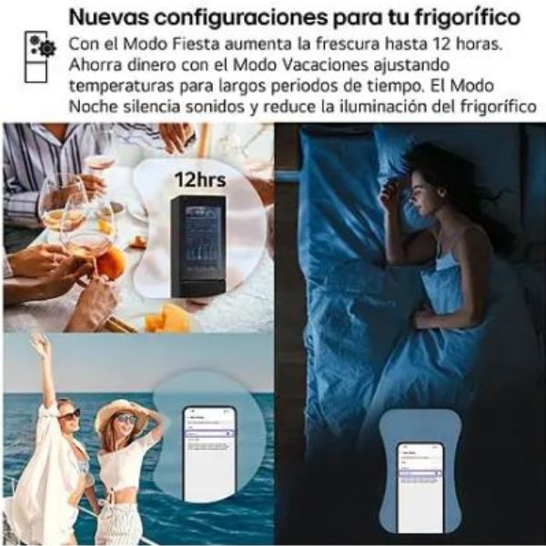 Frigorífico LG GBG5160CEV Instaview™ DoorCooling+ Negro 352 L TU-ULTIMO-CLIC