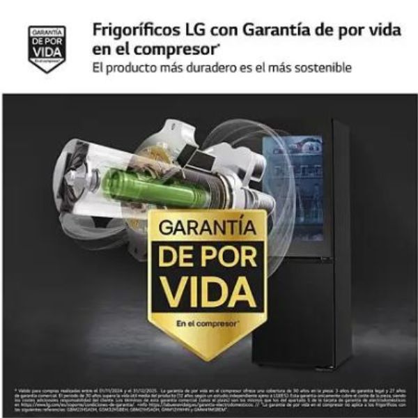 Frigorífico LG GBG5160CEV Instaview™ DoorCooling+ Negro 352 L TU-ULTIMO-CLIC