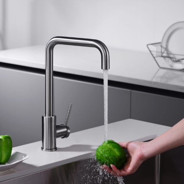 Grifo de Cocina Monomando SERIE LOIRA BLACK GUN METAL - TU-ULTIMO-CLIC