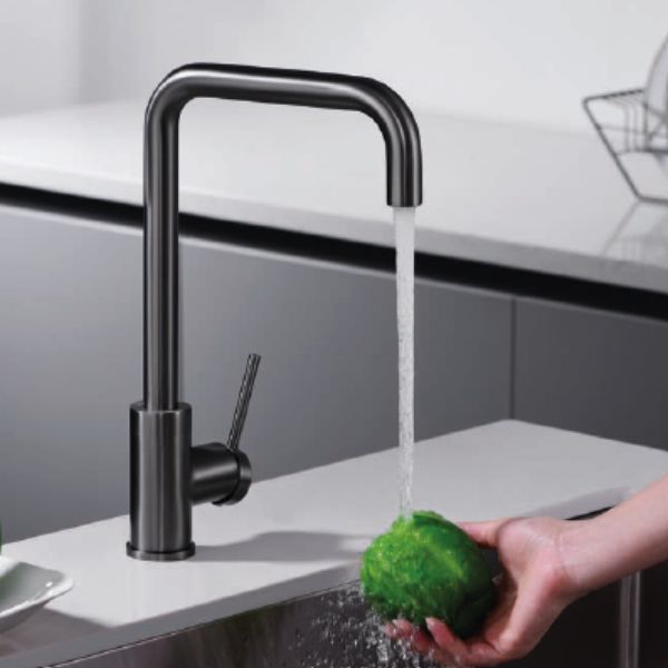 Grifo de Cocina Monomando SERIE LOIRA BLACK GUN METAL - TU-ULTIMO-CLIC