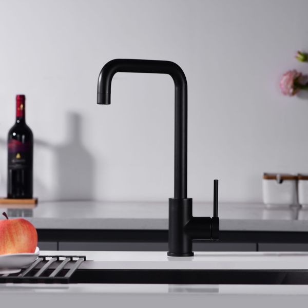 Grifo de Cocina Monomando SERIE LOIRA NEGRO MATE - TU-ULTIMO-CLIC