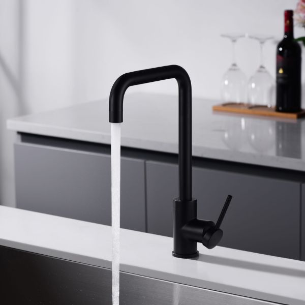 Grifo de Cocina Monomando SERIE LOIRA NEGRO MATE - TU-ULTIMO-CLIC